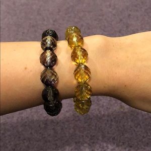 Gorgeous Faceted Bead Bracelets